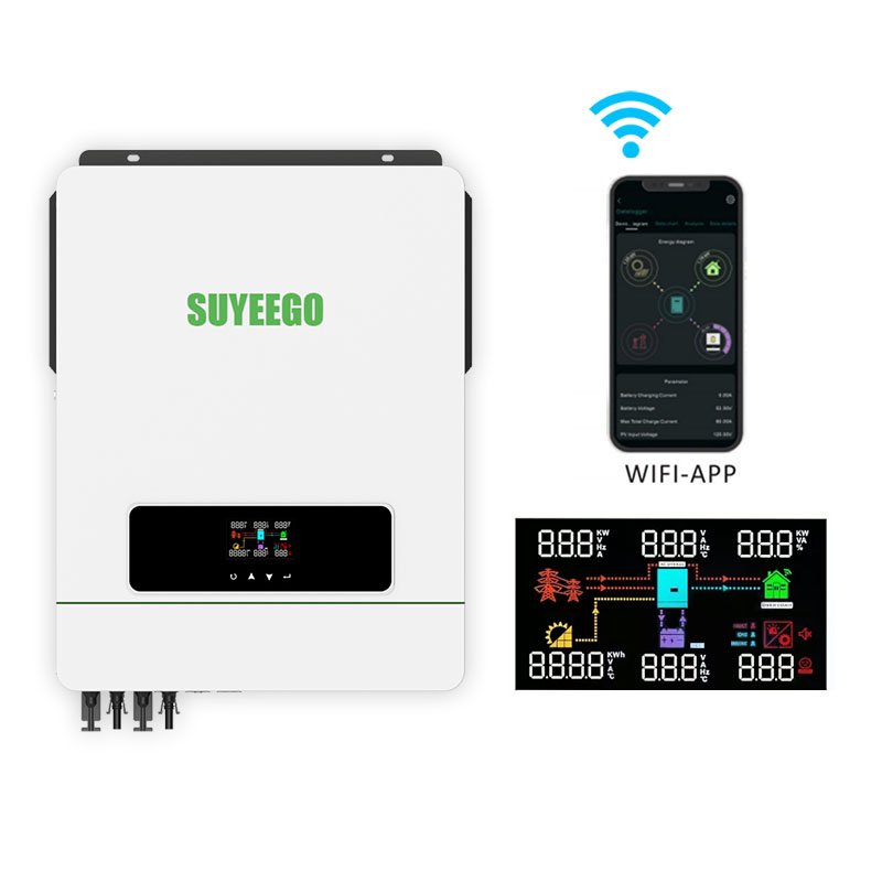SUYEEGO MPPT Solar Hybrid Inverter Inversor 10kw Hot Selling Factory Price 48V 5KVA 6KVA 10KVA Solar Inverters