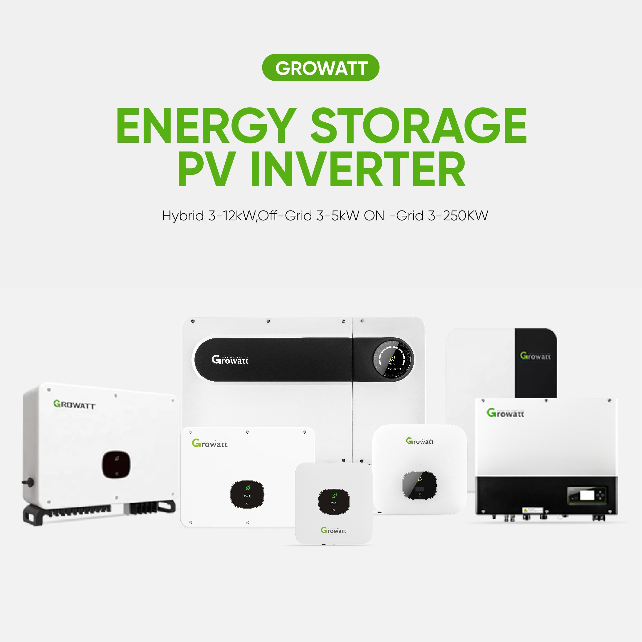 Growatt MAX 50-125KTL3-X LV 3 phase 10MPP 50kw 80kw 100kw 120kw 125kw Growatt On-Grid Solar Inverters