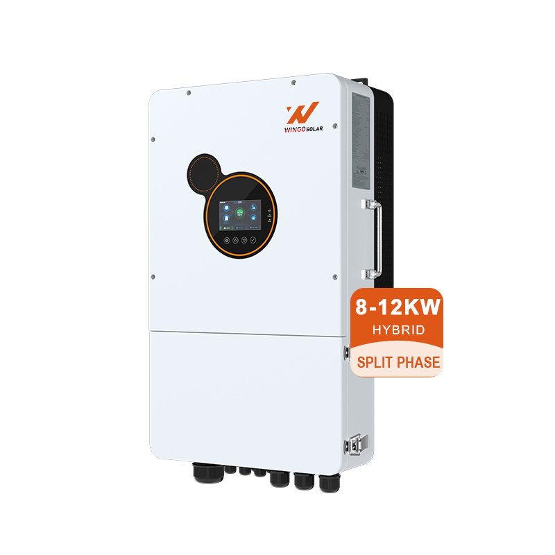 Wingo Solar Inverter 8kw 10kw 12kw Hybrid 48V Solar Power Inverter For Solar Storage System