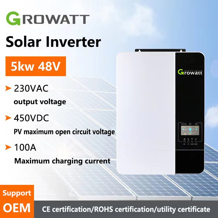 Growatt Hybrid 3.5KW 5KW Solar Inverter For Solar Energy System