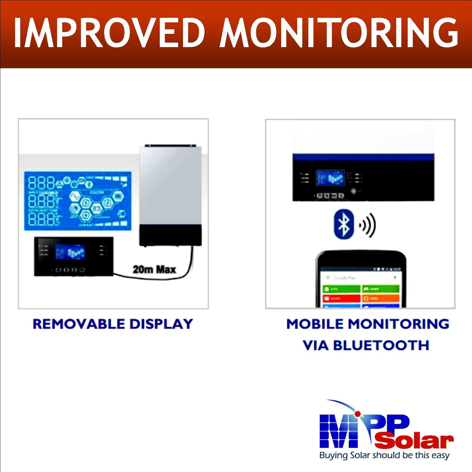 Mpp solar inverter 5000w 48v 230v mppt solar inverter High PV input 500v 80A MPPT solar charger battery charger 60A