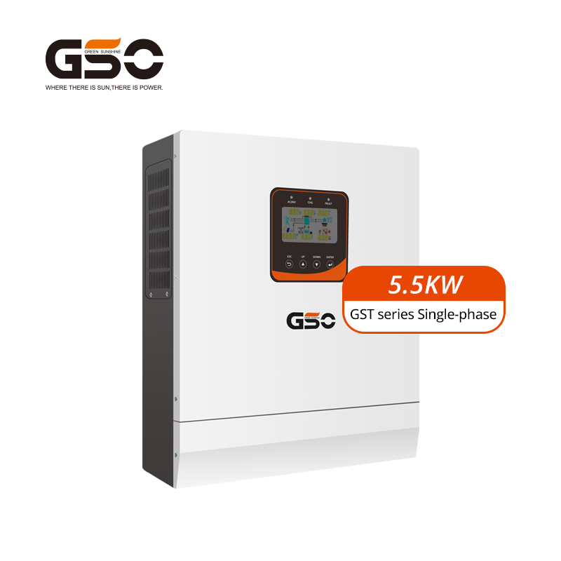 5.5kva Hybrid Solar Inverter Off Grid Dual Output Mppt Electric Inverters for House