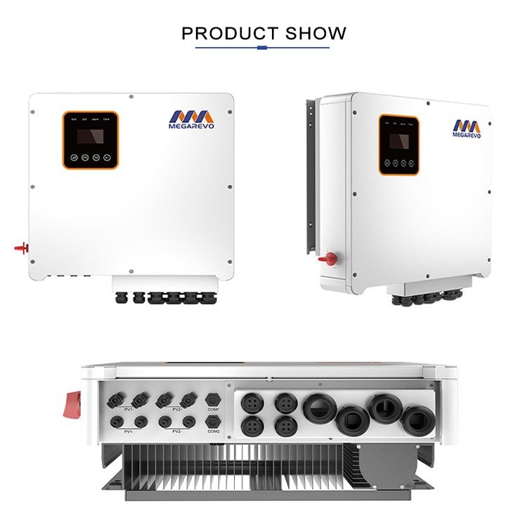 Megarevo Energy Storage Hybrid Inverter Single Phase 3KW 6KW 8KW Hybrid Home Solar System EU Stock Solar Inverter CE Certificate