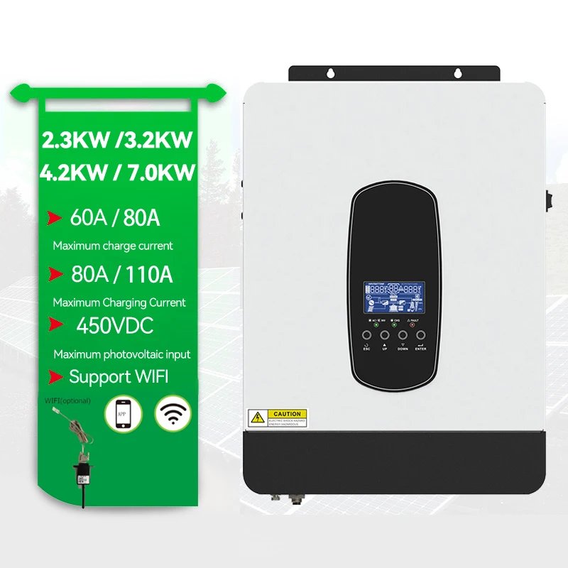 Hot Sale 7000W 6.2KW 48V Hybrid Grid Tied Solar Inverter with Built-in MPPT Charr SP serial series SP Solar Inverter Company