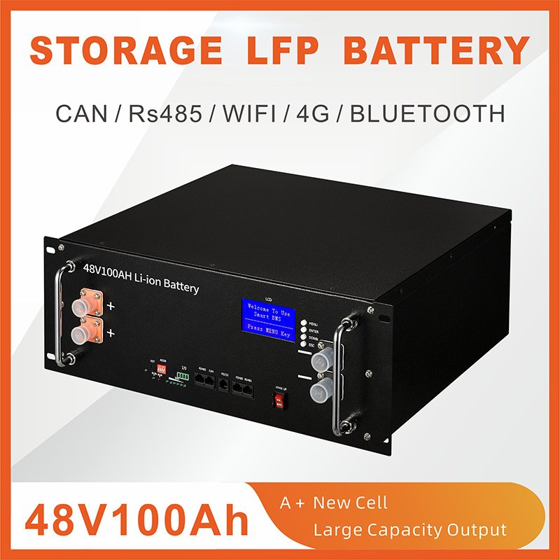 2 in 1 Rack 48v 100ah lifepo4 battery and solar inverter 10kw 20kw off grid energy storage system Stacked solar power battery