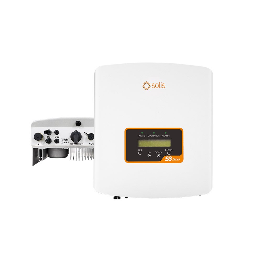 EU Stock S6-GR1P(0.7-3.6)K-M On-Grid Solar Inverter Single-Phase PV Inverter Home Energy System Hybrid Type 400V Output Volta