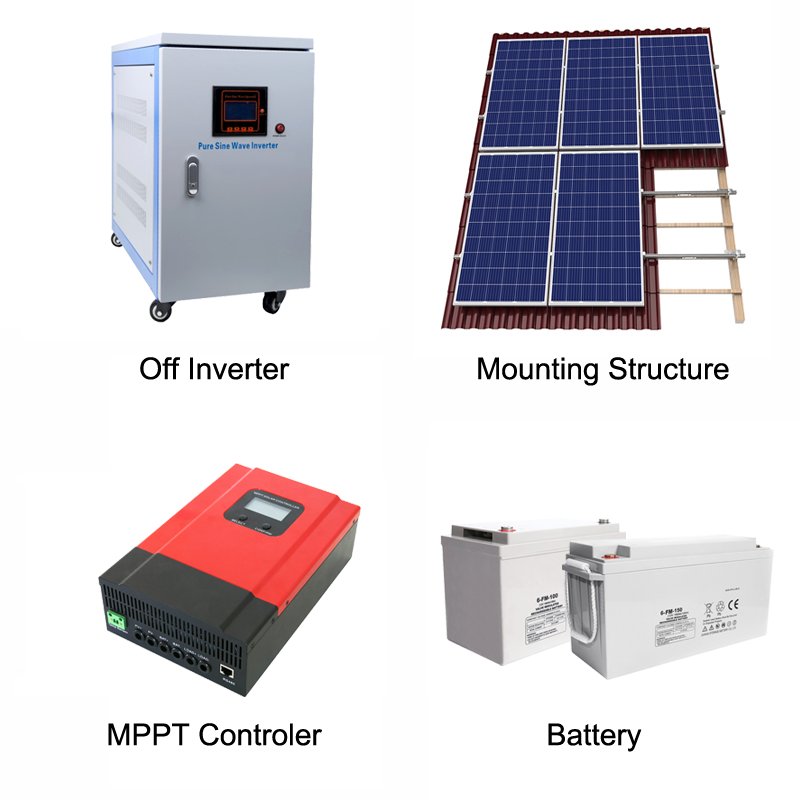 5 Kw Off Grid Solar Power System Full Solar Set 10Kw Solar Panel System
