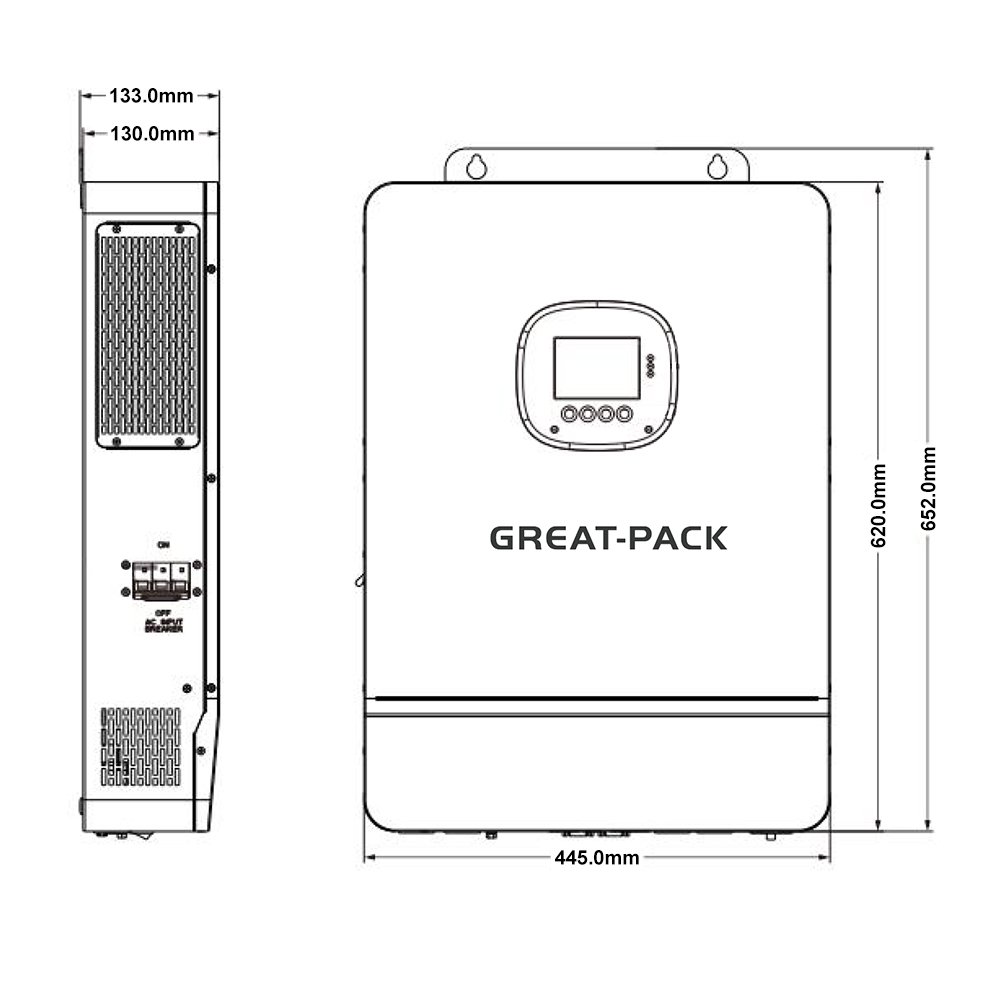 Us Version Power System Rated Output Voltage 120vac 48v Inverter Solar Off Grid Solar Inverter 5kw