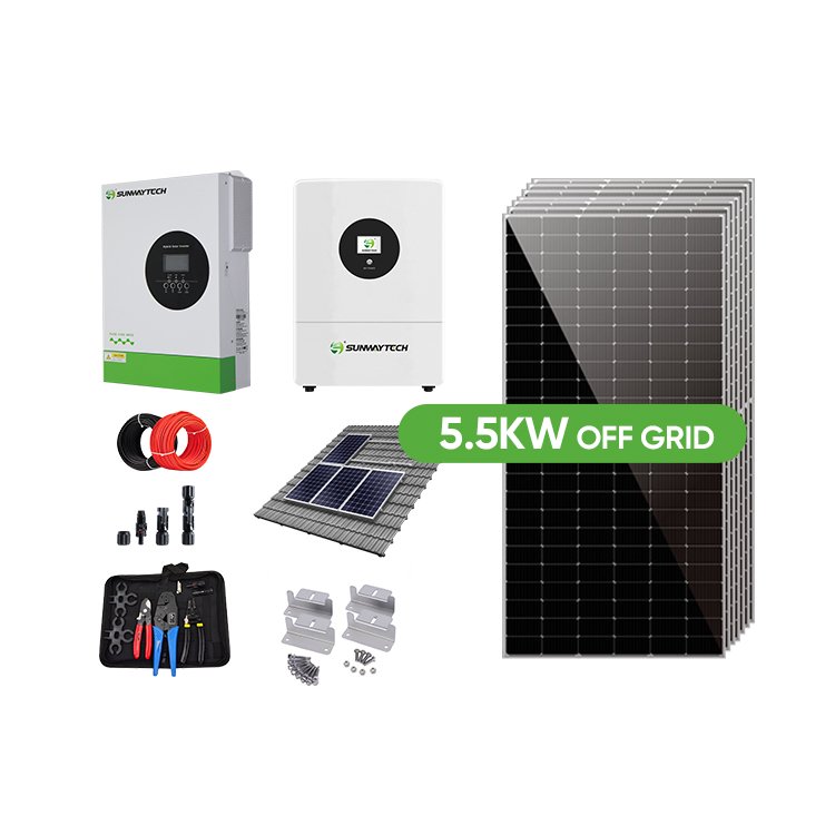 5kw Energy Storage System Solar Module Lifepo4 100ah 200ah Hybrid Sollar Power Panels System For Home