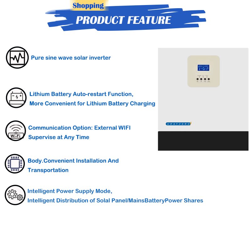 Low Price off Grid Solar Inverter 10Kw 48V solar inverter hybrid Solar Inverter