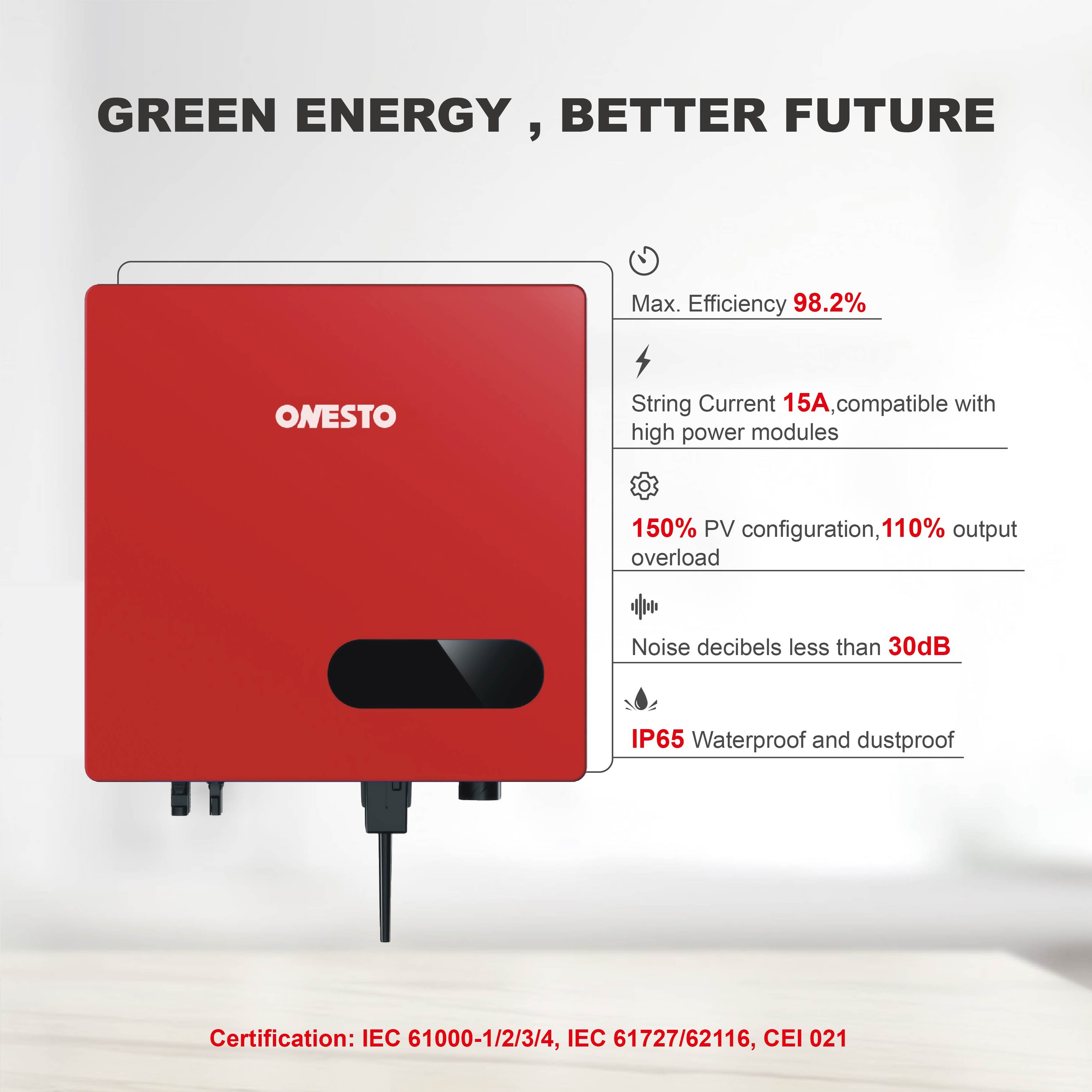 High Quality Single Phase Dual MPPT Solar Inverter 4kw 5kw 6kw Grid-tied Solar Inverter for grid-connected solar PV systems