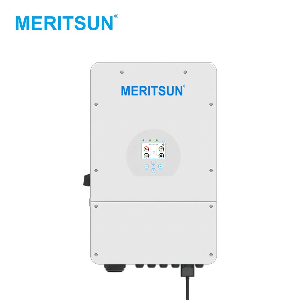 MeritSun Solar Inverter 5kw 6kw 7.6kw 8kw US Version/European Version Single Phase Hybrid Grid
