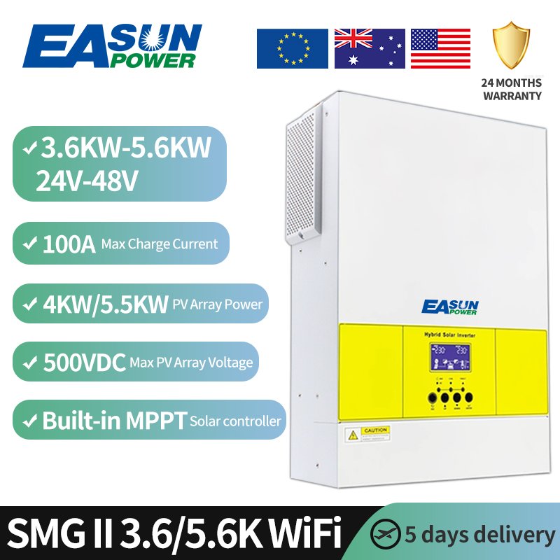 EASUN POWER Cheapest Solar Inverter 3kw 5kw 5 kva 6kw 8kw 11kw MPPT Hybrid 3000 Watt Solar Inverter Work Without Battery