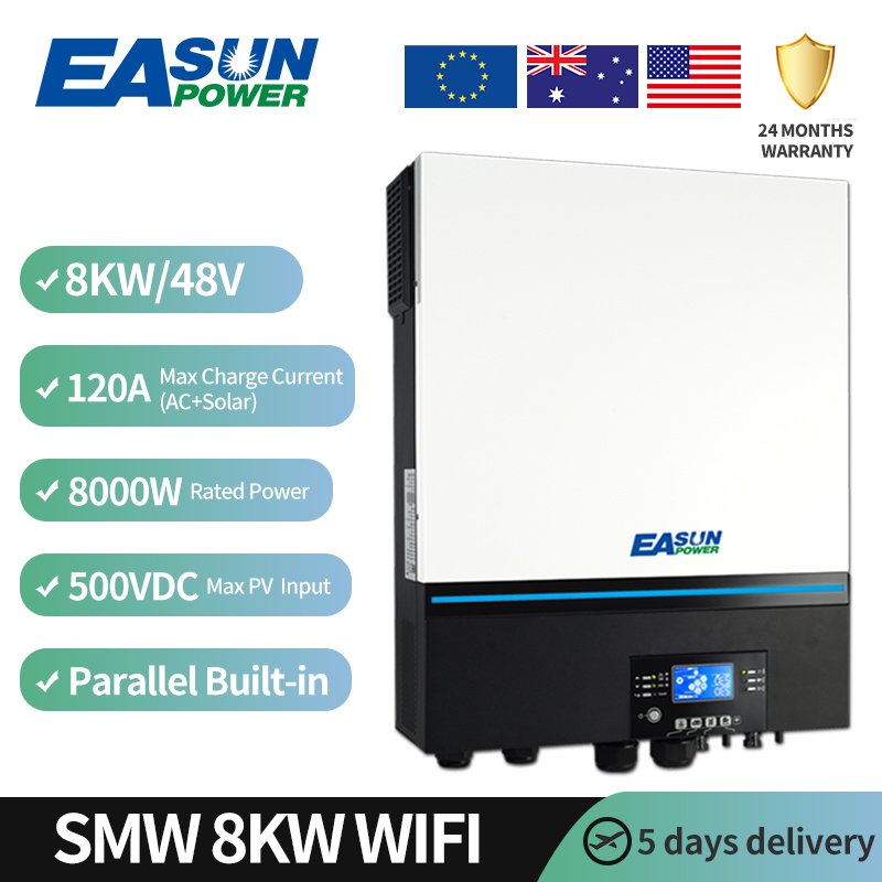 EASUN POWER Cheapest Solar Inverter 3kw 5kw 5 kva 6kw 8kw 11kw MPPT Hybrid 3000 Watt Solar Inverter Work Without Battery
