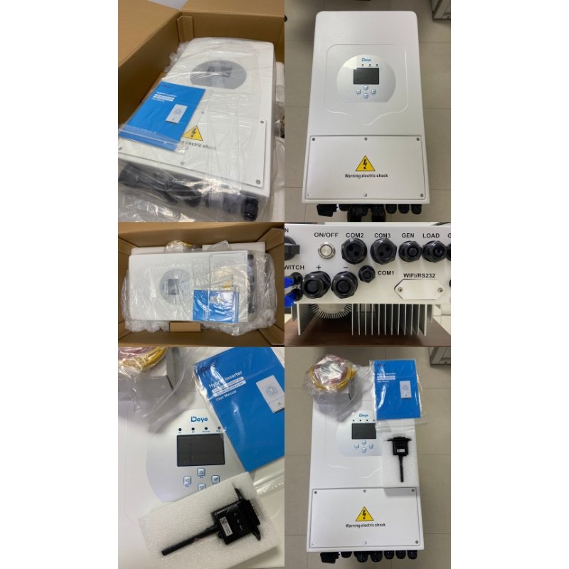Deye Hybrid Solar Power Inverter 8KW with 48V Battery Volta EU Hybrid Solar Inverter Three Phase Output 10KW and 12KW Options