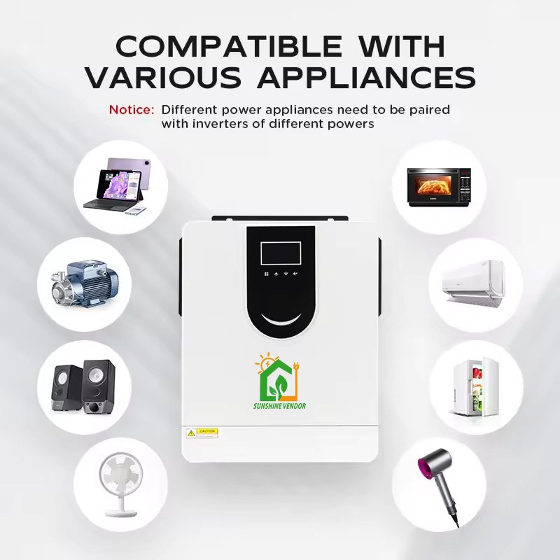 160A Dual MPPT 8KW 10KW Hybrid Inverter converters 10200W 48V Hybrid Solar Inverter With Wifi Function