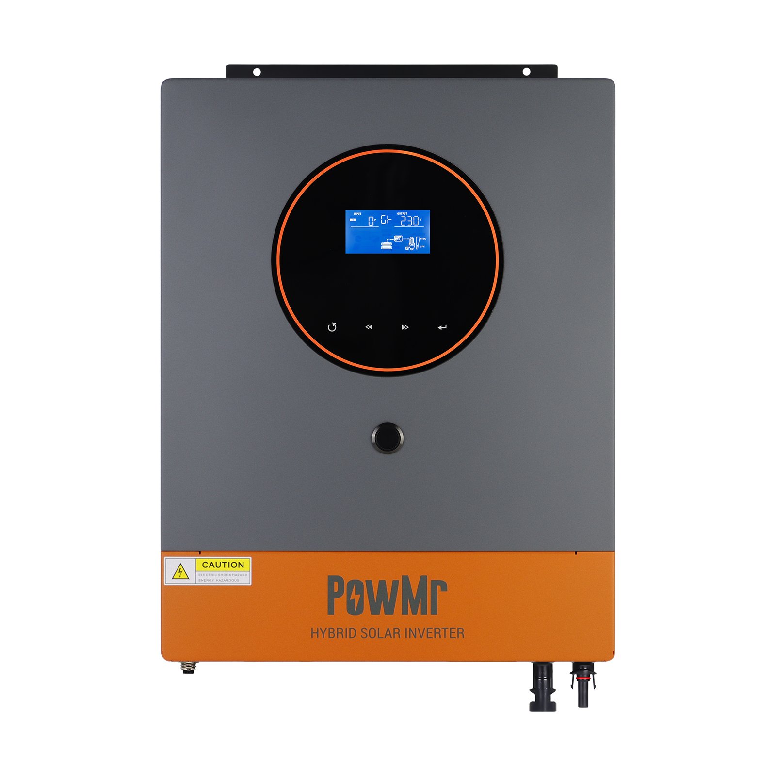 PowMr 6.2KW 48V Pure Sine Wave Inverter 60-450V 27A MPPT Dual inputs and dual outputs Hybrid Solar Inverter