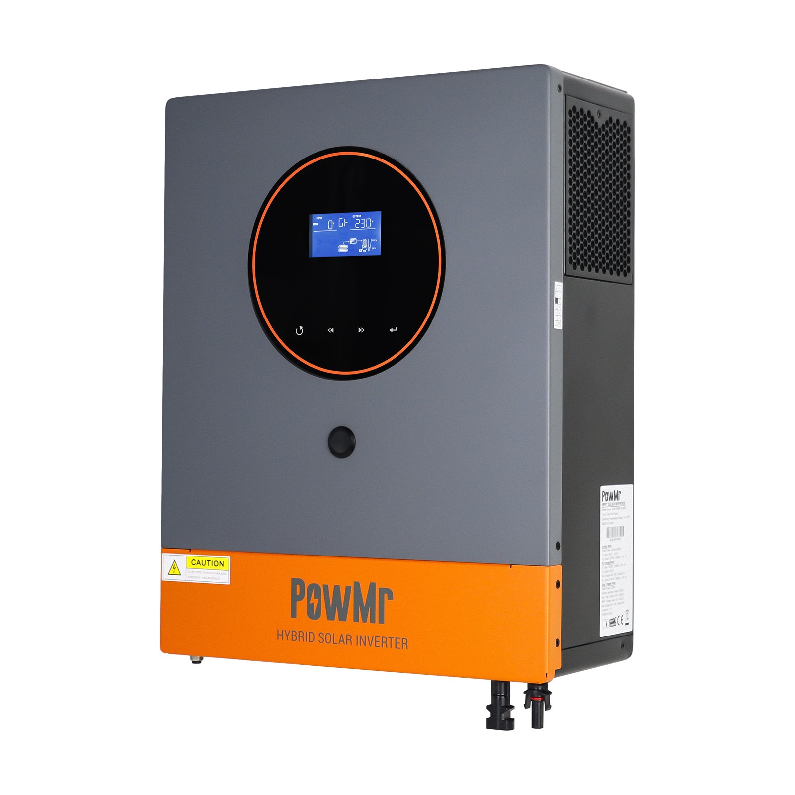 PowMr 6.2KW 48V Pure Sine Wave Inverter 60-450V 27A MPPT Dual inputs and dual outputs Hybrid Solar Inverter