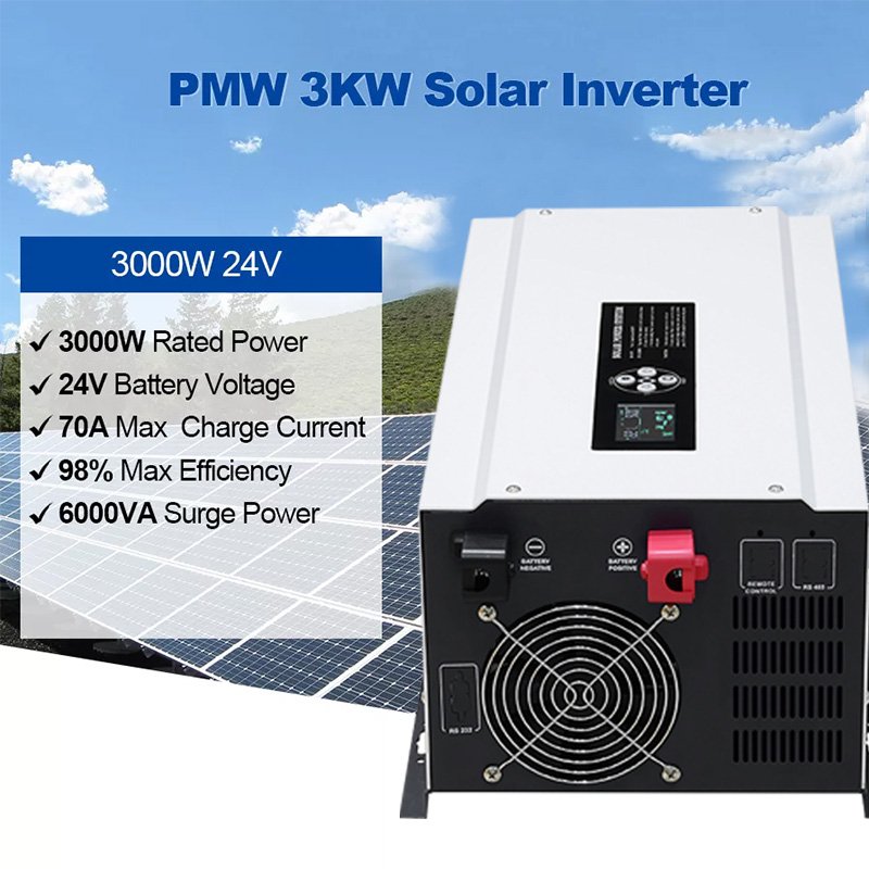 ZUMAX TOP SELLING Pure Sine Wave 3000w Dc 24v To Ac 110v 120v Solar Inverter Hybrid with Mppt Charger