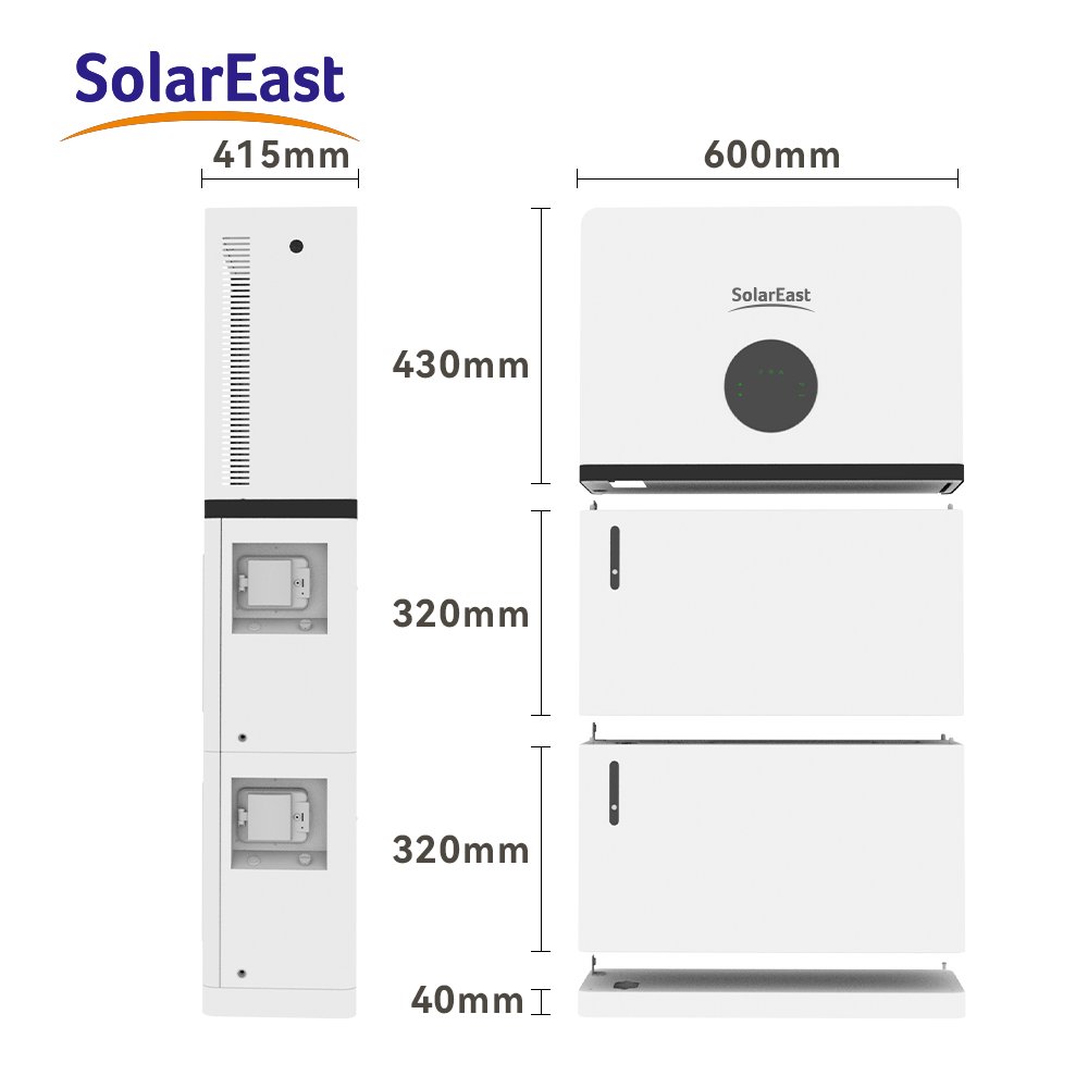 All In One inverter And LiFePO4 Lithium Battery 10kw 51.2V 200ah 20kwh 30kwh Stacked Module Solar Energy Storage System Battery