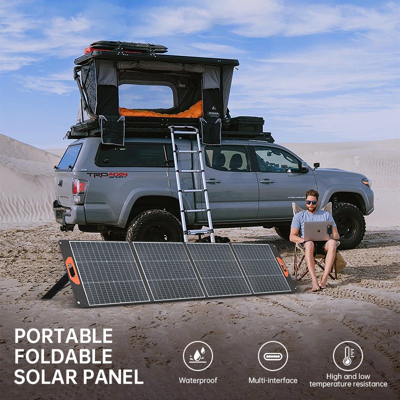 Portable High quality 400W Polymer Aviation Material Solar Panels Waterproof Foldable Solar Charger Laptops Cell Phones Tablets