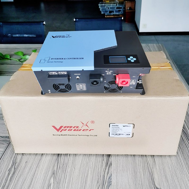 Vmaxpower 10KW 48VDC Power Inverter Generator Inverter 10000w Single Phase 220VAC Pure Sine Power Inverter