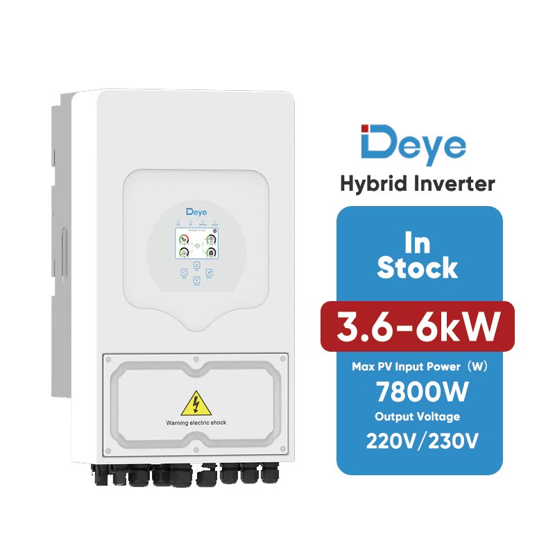 8kw 10kw 12kw Deye Hybrid Single Phase Solar Inverter SUN-3K-SG04LP1 EU Warehouse