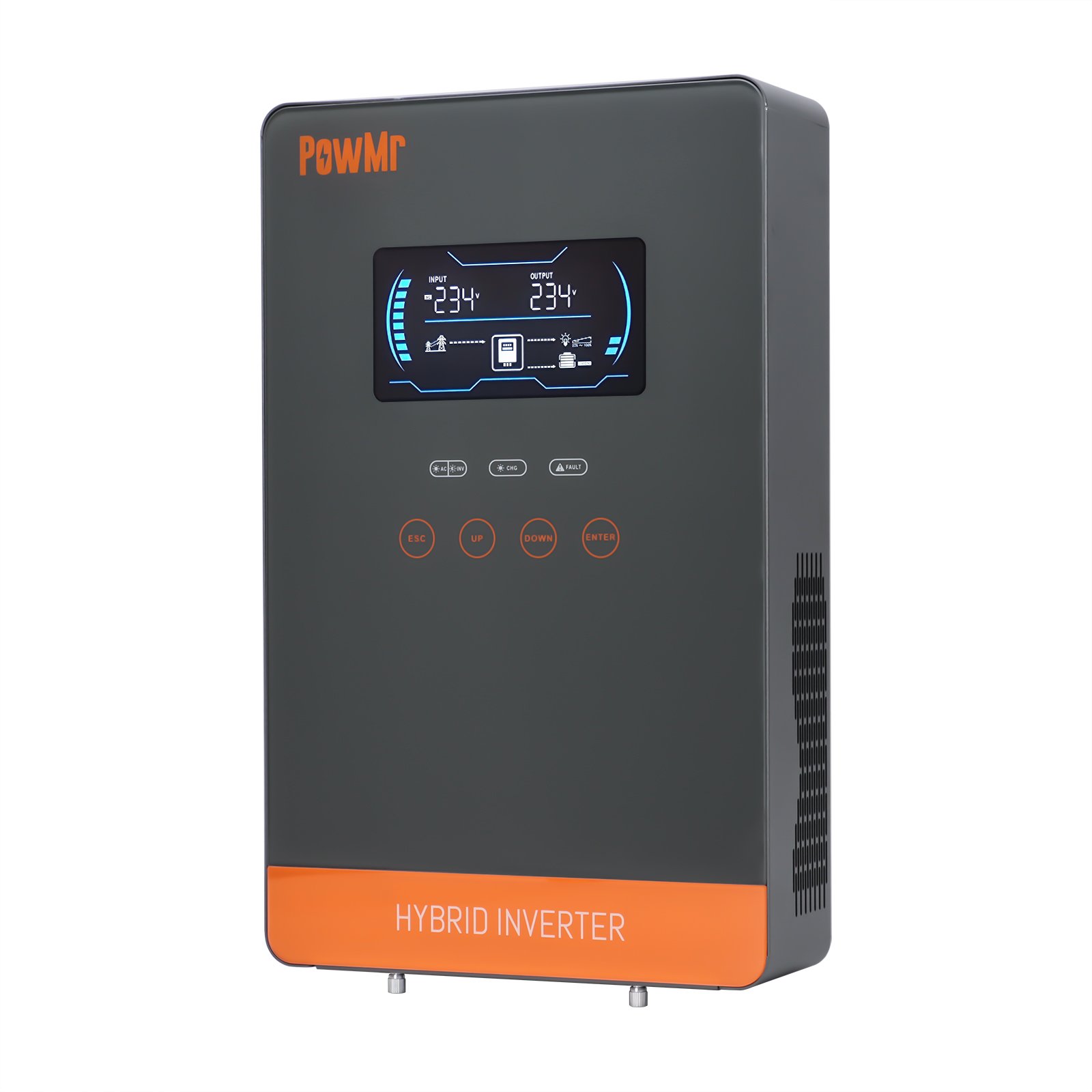 PowMr 6.5KW 48V 4.5KW 24V Solar Inverter 500Vdc Wide Voltage Built-in 150A MPPT Off grid Hybrid Solar Inverter