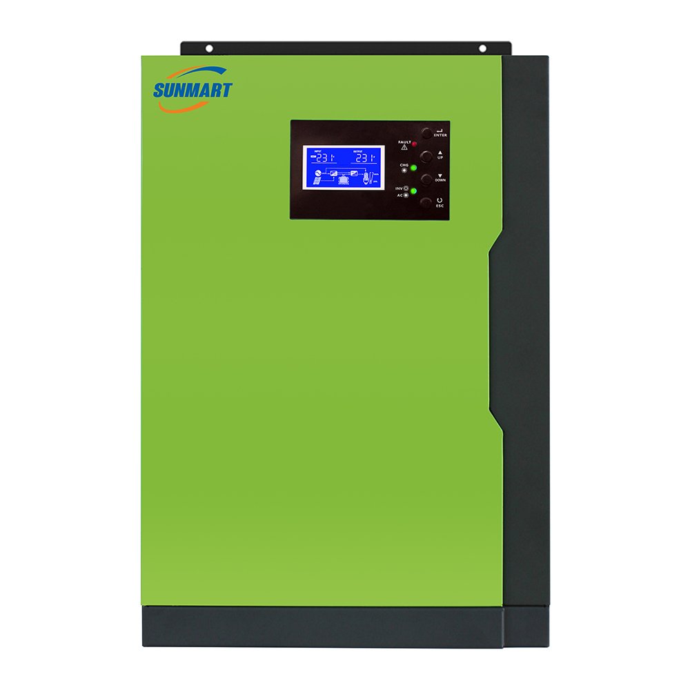 48v Hybrid solar Inverter 5.5kw inverter with wifi and 24v 100ah battery