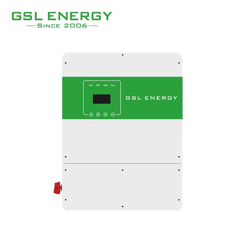 GSL ENERGY High Frequency Split Phase 3 Phase 12Kw Pure Sine Wave Hybrid DC AC Solar Inverter For Home Solar Energy System