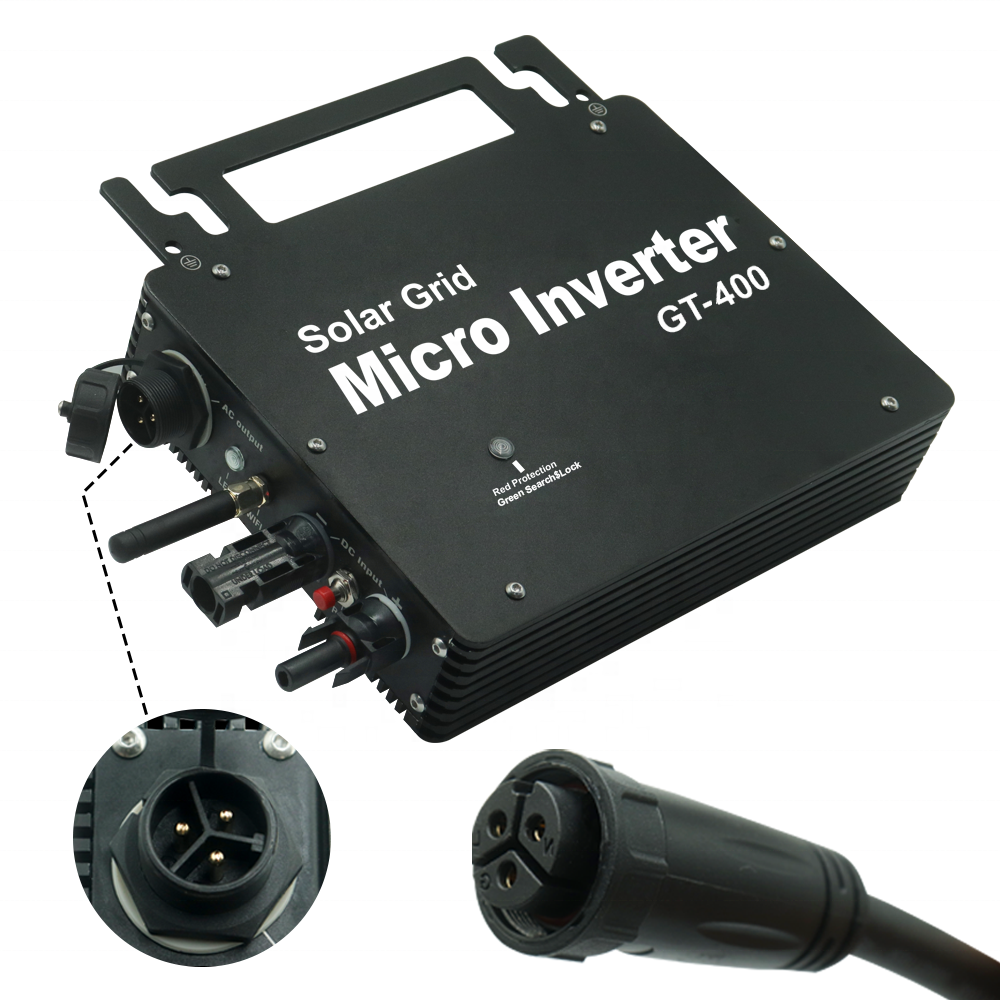 400W 220V smart WIFI control IP65 waterproof microinverter mppt solar inverter The latest solar micro inverter