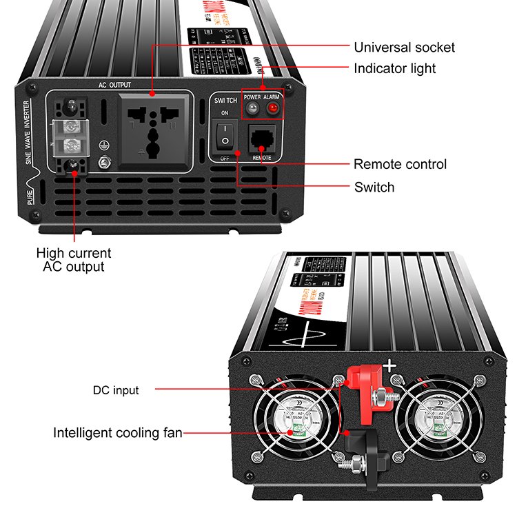 Power Inverter 2000w Solar Inverters 2000w Inverter With Charger