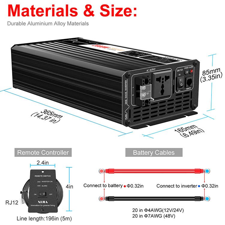 Power Inverter 2000w Solar Inverters 2000w Inverter With Charger