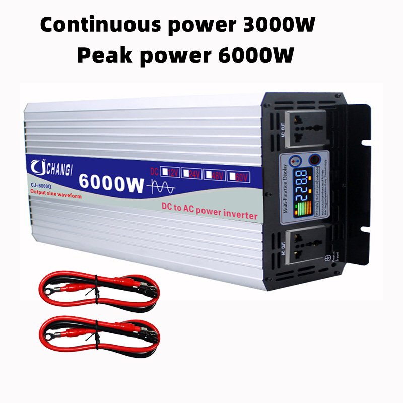 Pure Sine Wave Inverter 6000W 8000W Voltage Converter 12V 24V 48V 60V 72V to 110V 220V Solar Inverters 50H Home InverterZ 60HZ
