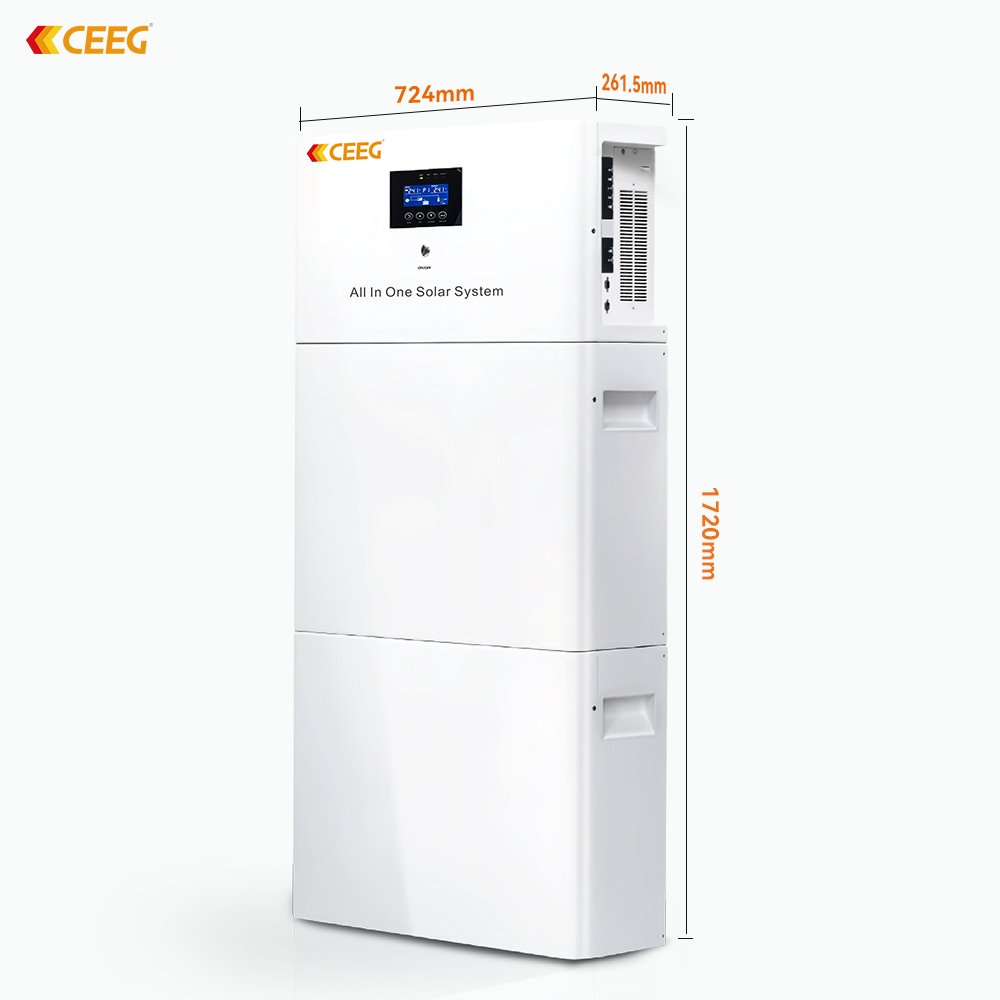 CEEG Complete Off-Grid Home Power System With 10KW 5 KW Photovoltaic Solar Energy Lithium Ion MPPT Controller Ground Mounting