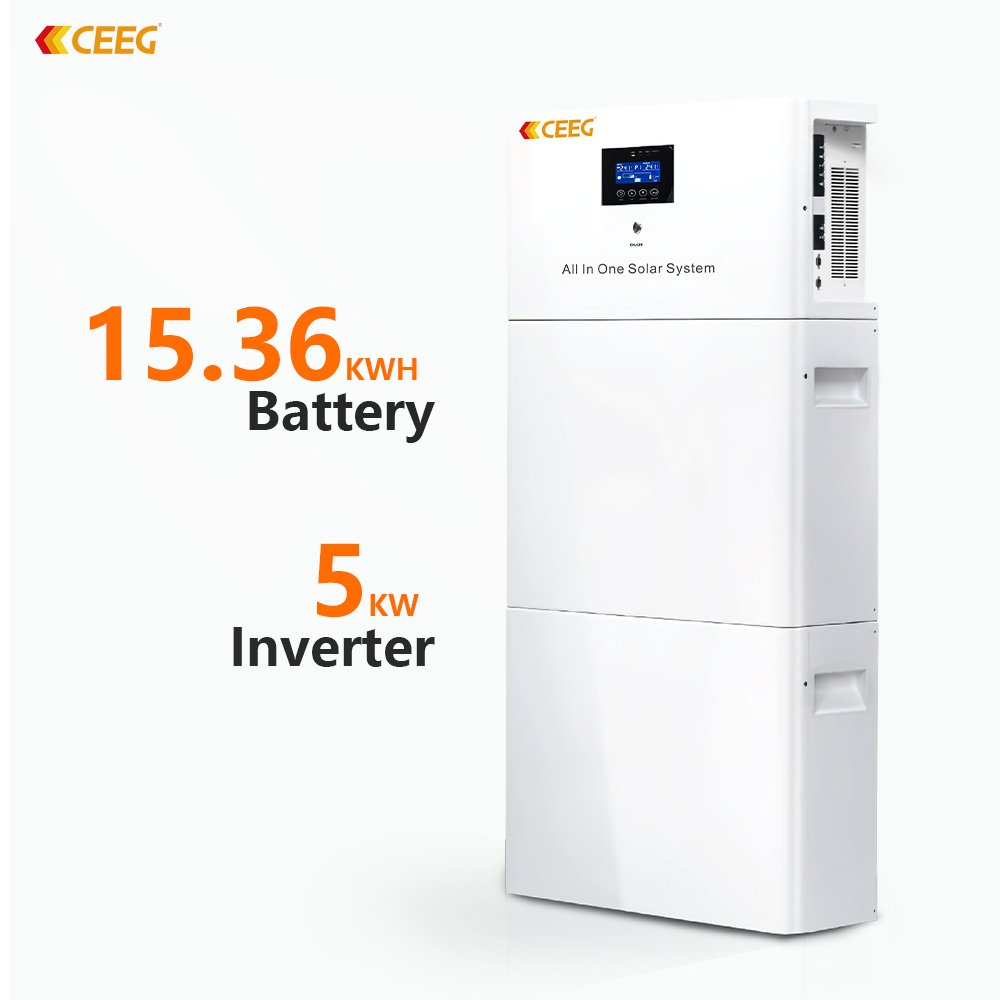 CEEG Complete Off-Grid Home Power System With 10KW 5 KW Photovoltaic Solar Energy Lithium Ion MPPT Controller Ground Mounting