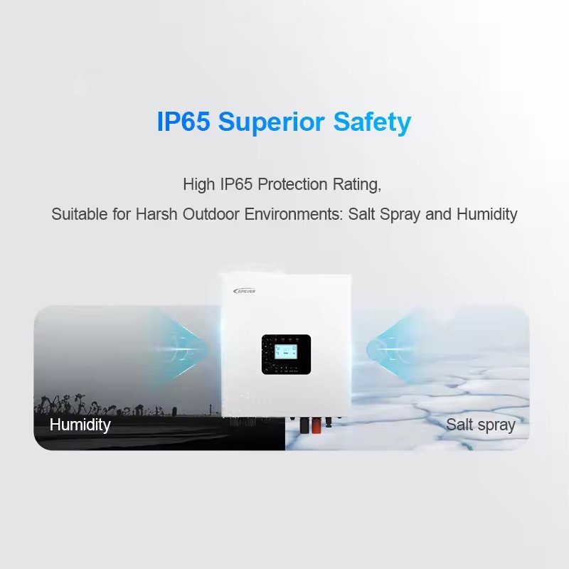EPEVER new product HP-AHP65A IP65 24V 48V Hybrid Inverter 3.5Kw 5.5Kw Dual MPPT Outdoor Hybrid Solar Inverter