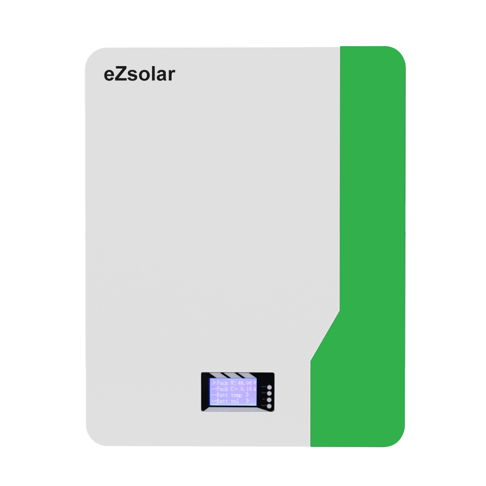 100ah wall mounted lifepo4 batteries station hybrid solar power system off grid 48V 51.2V 5kwh solar inverter battery