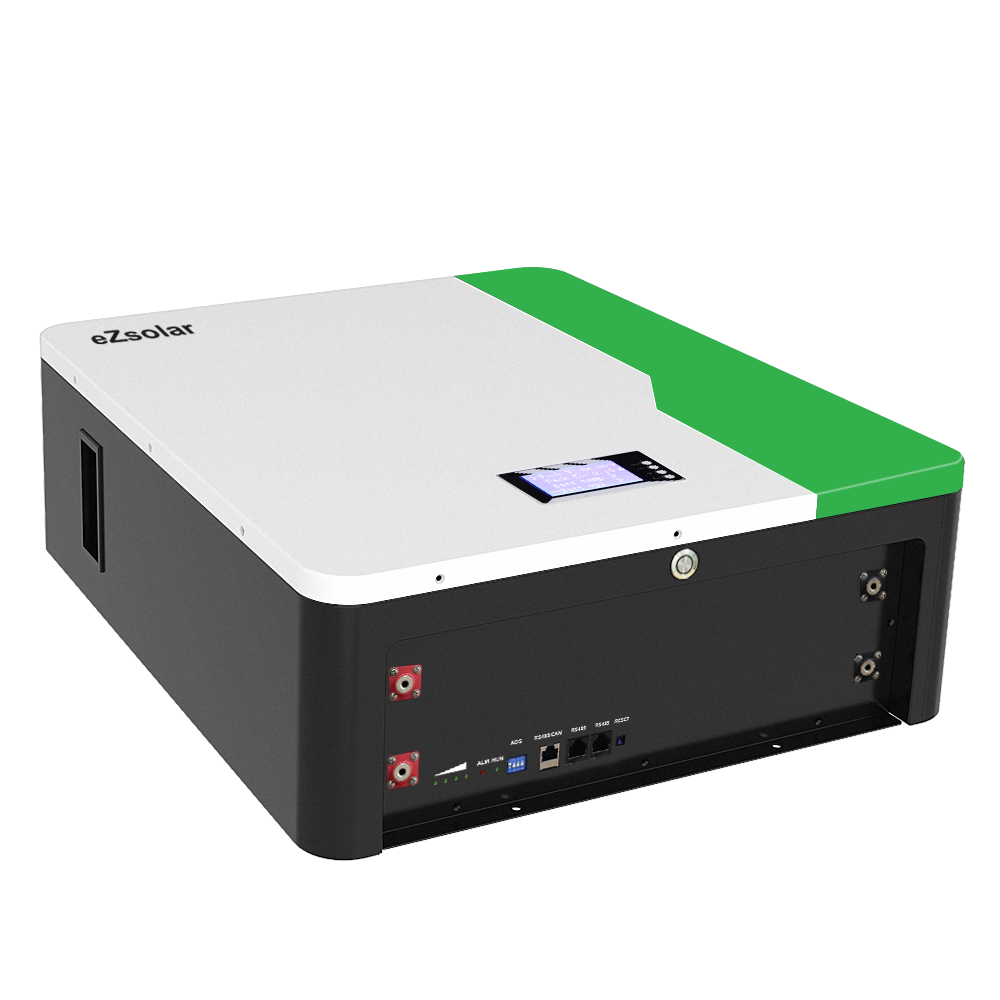 100ah wall mounted lifepo4 batteries station hybrid solar power system off grid 48V 51.2V 5kwh solar inverter battery