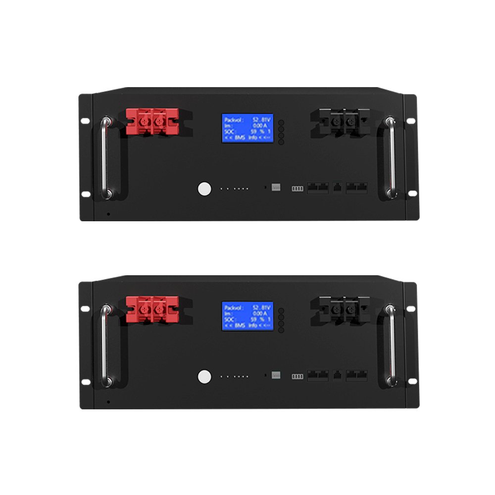 6000 Cycle Lifepo4 Storage Battery 5kwh 10kwh Solar System Rack-Mounted Lithium Ion Battery 51.2v 100ah 200ah CAN Communication