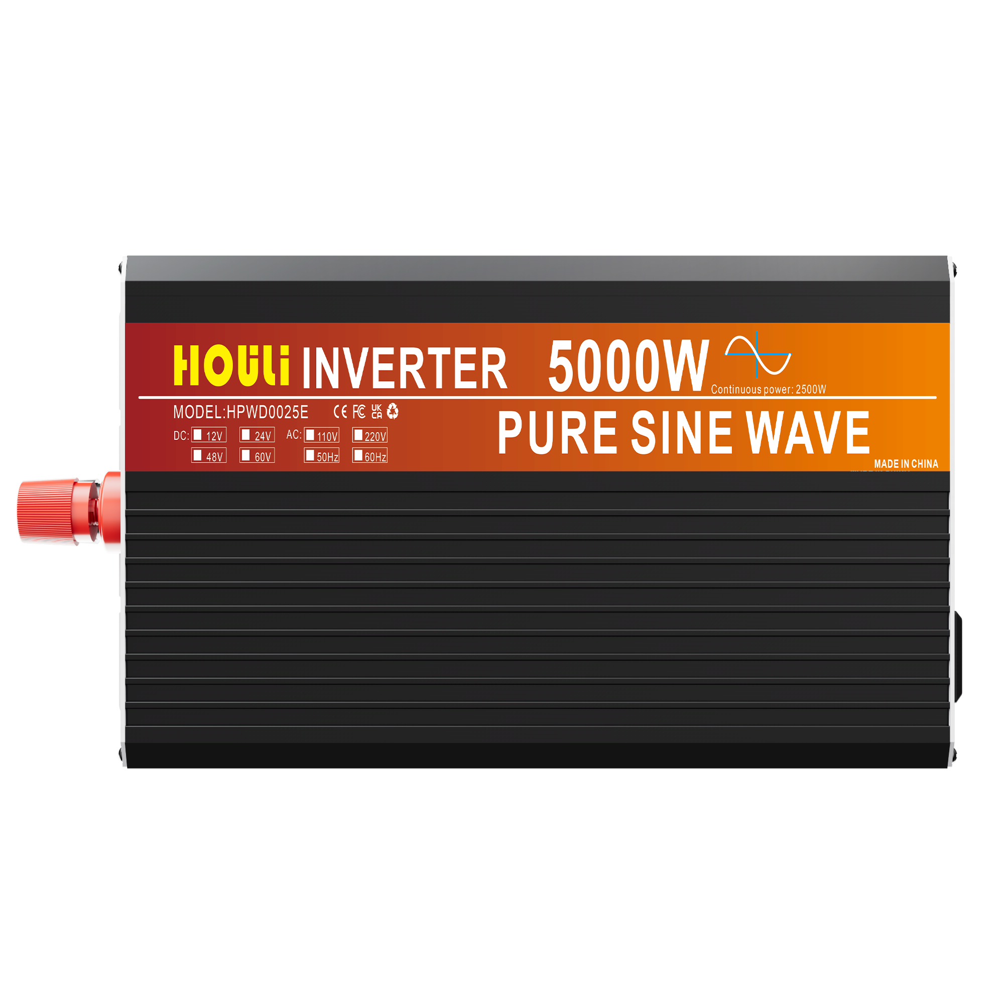 HOULI 3000w 5000w power solar inverter dc to ac 12v 110v inverter pure sine wave 4000w on grid ups inverters for home