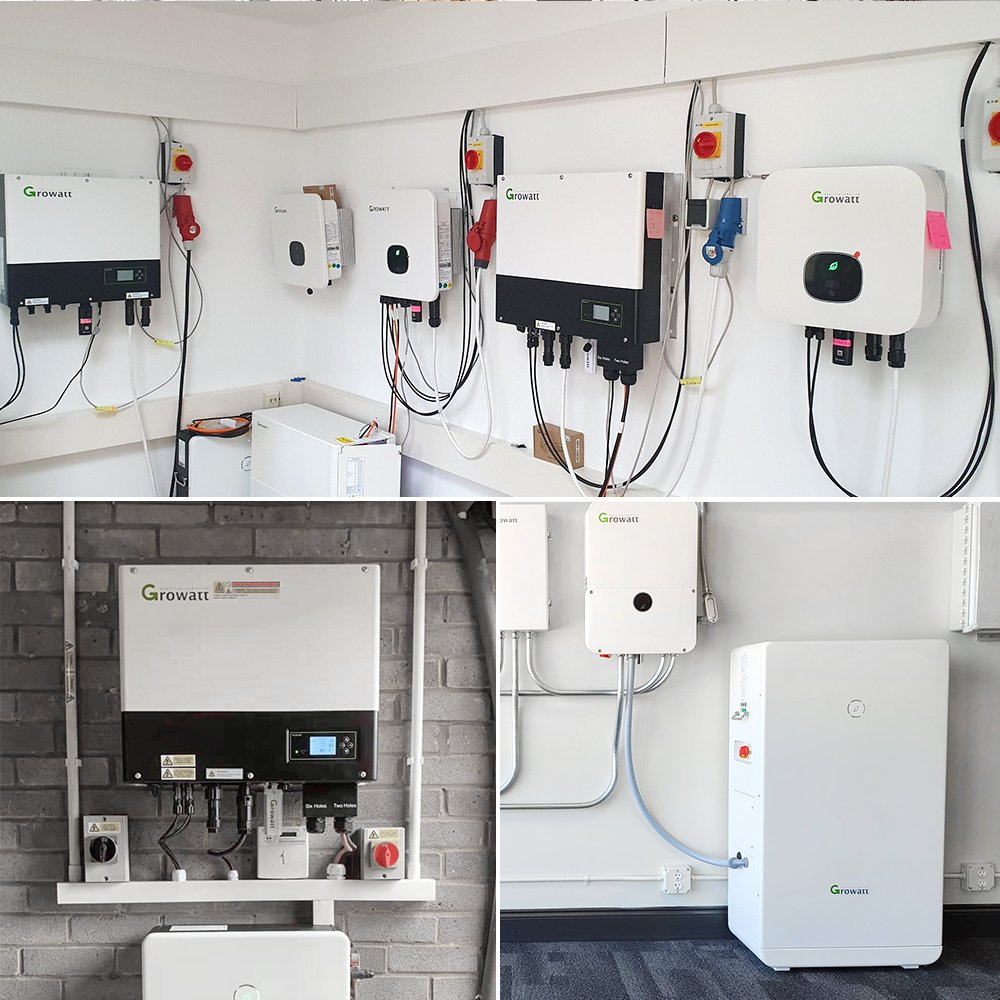 Growatt On Grid Single Phase Solar Inverters 3000W 3Kw 5Kw 10Kw Grid Tied Solar Inverter Ip65 With Limiter