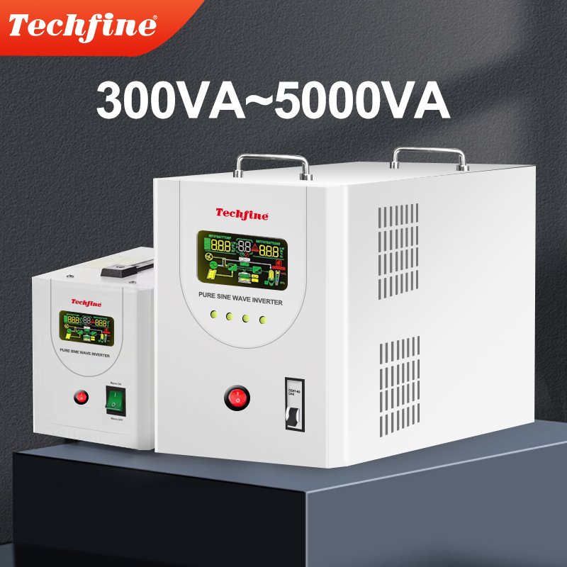 Techfine hot sale pure sine wave 800va 500w pumps solar inverter pure sine wave UPS Boiler UPS