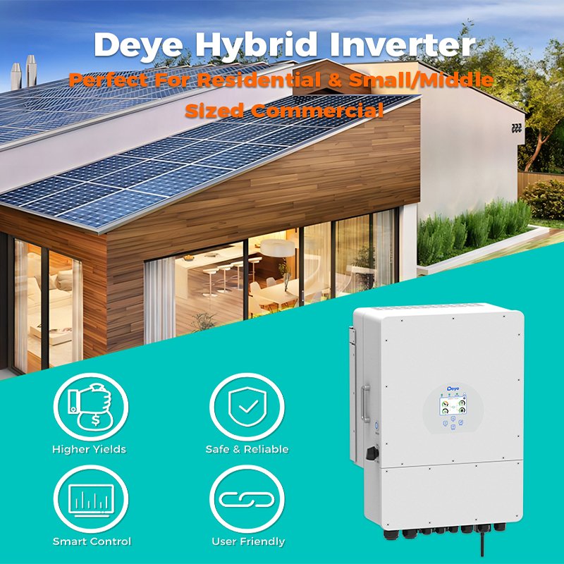 Deye 33.6KG 50/60Hz 240A hybrid solar inverter 12 kw Low voltage three phase hybrid inverter