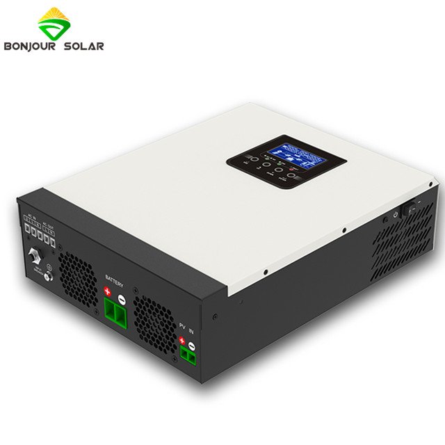 BONJOUR SOLAR GOOD PRICE SOLAR INVERTER WITH MPPT 24V BATTERY GOOD DESIGN FOR SMALL HOME USE OFF GRID SOLAR SYSTEM