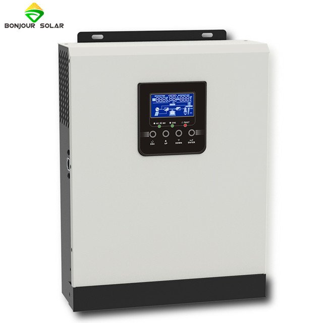 BONJOUR SOLAR GOOD PRICE SOLAR INVERTER WITH MPPT 24V BATTERY GOOD DESIGN FOR SMALL HOME USE OFF GRID SOLAR SYSTEM