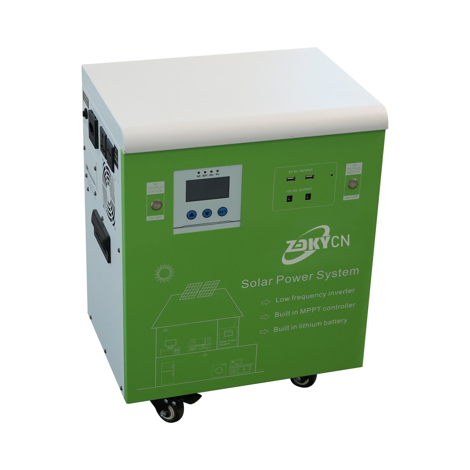 1.5Kwh All In One Home Energy Storage System Hybrid Inverter Lithium Batteries Battery