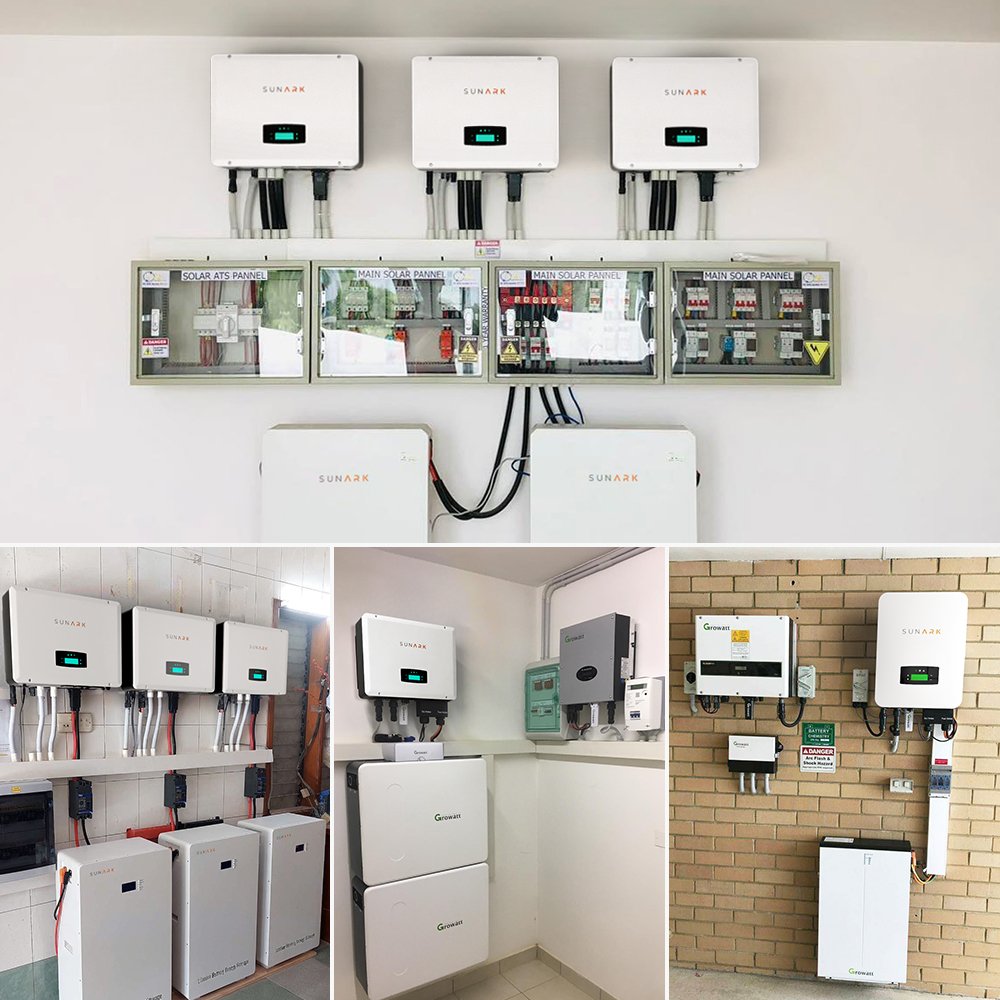 Sunark Highest Efficiency Solar Power System Home Kit 5Kw 10Kw 20Kw 30Kw Off Grid Solar Energy Storage System Wholesale Price