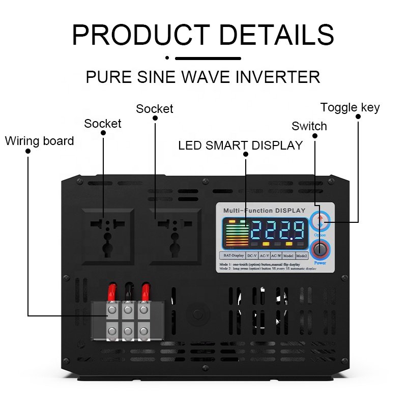 FCHAO On Off Grid Hybrid Solar 5000W Power Inverter Controller Outdoor Camping Home Made In China Factory Wholesale