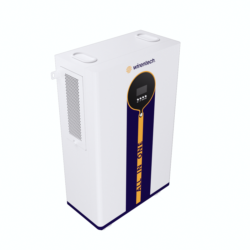 8.1kwh Lifepo4 All In One Inverter And Lithium Battery Lithium Ion Batteries Solar Storage Battery For Home With 4 Wheels